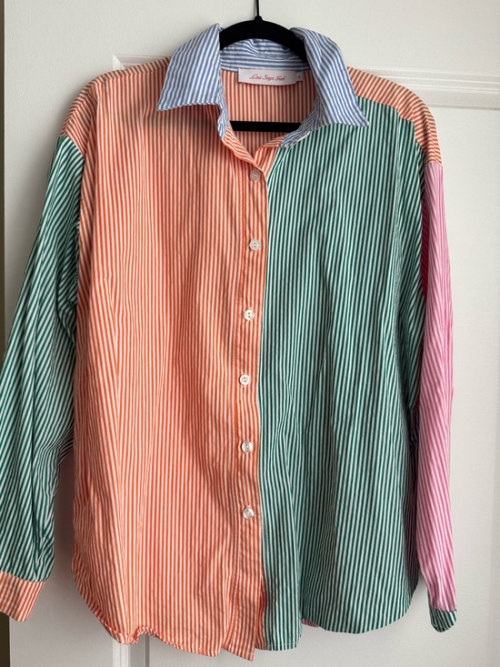 Lisa Says Gah Tops - Lisa Says Gah Kelly Stripe Shirt